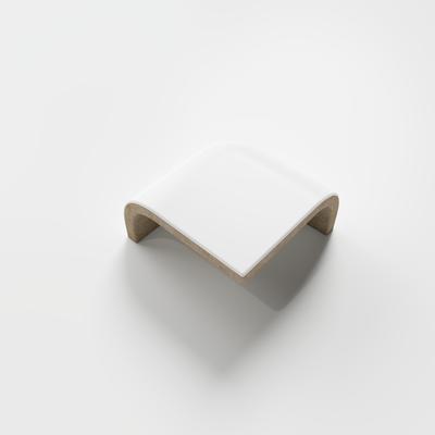 Mood Matte White Ice 2x2 RAD Corner