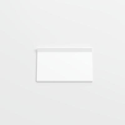 Mood Matte White Ice 3 3/4 x 6 Cove - Flat Top