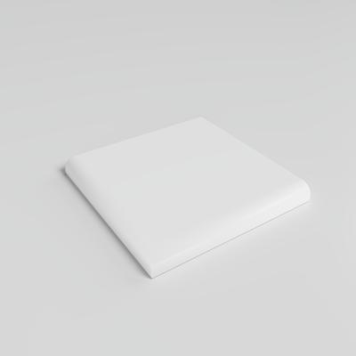 Mood Matte White Ice 3x3 Single Bullnose Corner - Hover