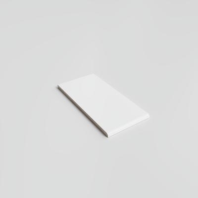 Mood Matte White Ice 3x6 Single Bullnose (Short Side 3") - Hover