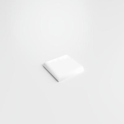 Mood Bright White Ice 2x2 Single Bullnose Corner - Hover