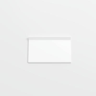 Mood Bright White Ice 3 3/4 x 6 Cove - Flat Top