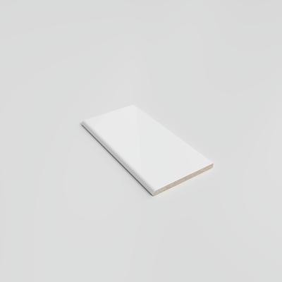 Mood Bright White Ice 3x6 Single Bullnose - Hover