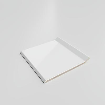 Mood Bright White Ice 4-1/4 x 4-1/4 Cove - Flat Top - Hover