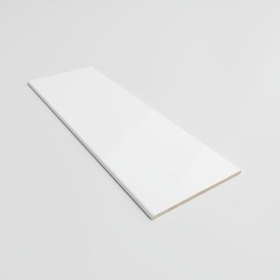 Mood Bright White Ice 6x18 Single Bullnose - Hover