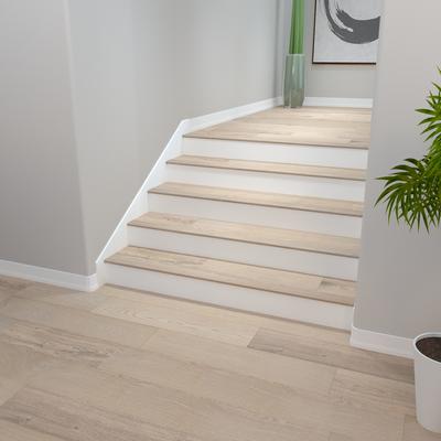 Beach Town Blanc Cali Hardwoods Stair Nosing Flush - Hover