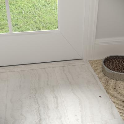 Salt Point Travertine CALI Vinyl Shorebreak Threshold - Hover