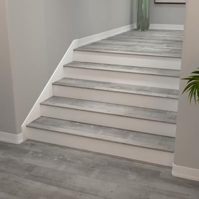 Gray Ash Cali Vinyl Stair Nosing Flush Classic - Hover
