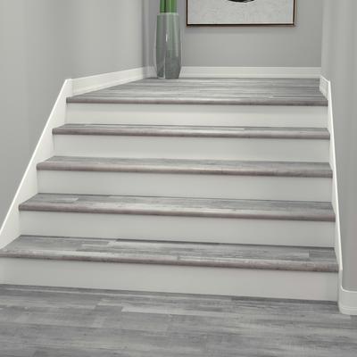 Gray Ash Cali Vinyl Stair Nosing Overlap Windansea - Hover