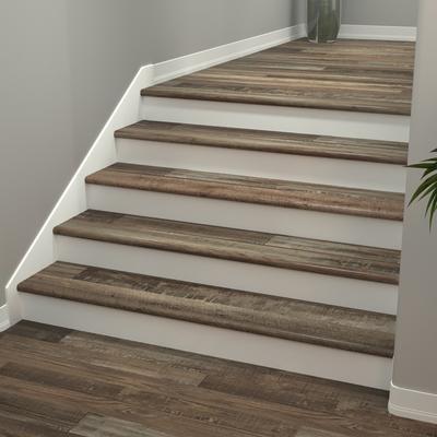 Redefined Pine Cali Vinyl Stair Nosing Overlap Select - Hover