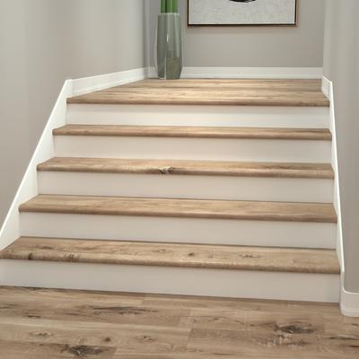Seaboard Oak Cali Vinyl Stair Nosing Overlap - Hover