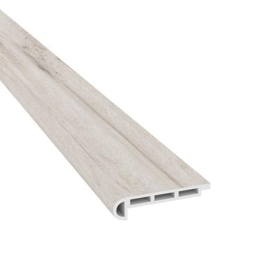 White Aspen Cali Vinyl Stair Nosing Flush