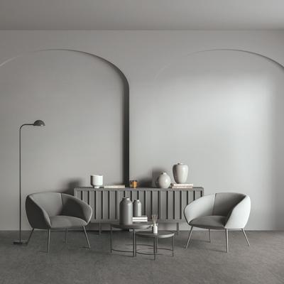 Grand Lux 5Mm Owen Concrete 18x18 - Hover