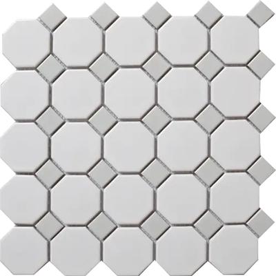 CC Mosaics Bright Gray Penny Round 12x12 Mosaic