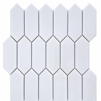 CC Mosaics+ Bright White Picket 12x12 Mosaic