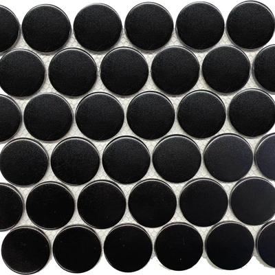 CC Mosaics+ Matte 2" Black Dots Mosaic