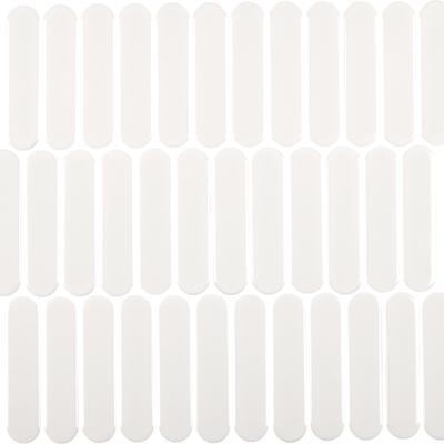 CC Mosaics+ Bright White Oval 12x12 Mosaic