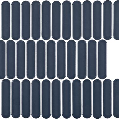 CC Mosaics+ Bright Blue Oval 12x12 Mosaic