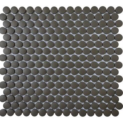 CC Porcelain Black Penny 12x12 Mosaic