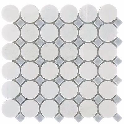 Rockart Blue Mix Circle 12x12 Mosaic