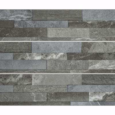 Aquabella Tivoli Grey 6x24 Porcelain 12"x12" Pool Tile - Hover