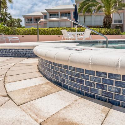 Aquabella Espania Leon 1x2 Glass Mosaic 12"x12" Pool Tile - Hover