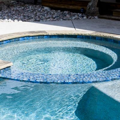 Aquabella Espania Alicante 1x2 Glass Mosaic 12"x12" Pool Tile - Hover