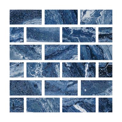 Aquabella Pinnacle Denali 1x2 Porcelain Mosaic 12"x12" Pool Tile