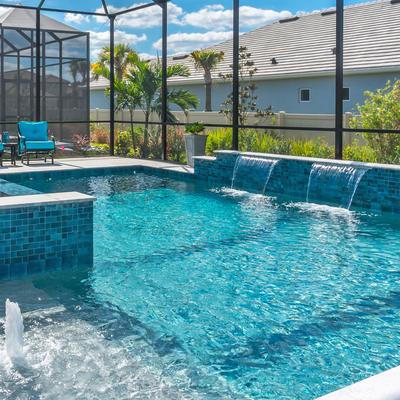 Aquabella Beachfront Santa Monica 6x6 Porcelain Pool Tile