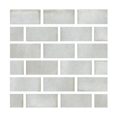 Aquabella Beachfront Crystal Cove 1x2 Porcelain Mosaic 12"x12" Pool Tile