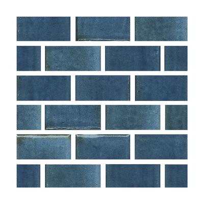 Aquabella Beachfront Balboa 1x2 Porcelain Mosaic 12"x12" Pool Tile