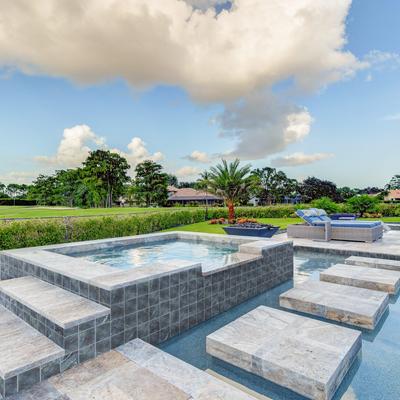 Aquabella Himalaya Tibet 6x6 Porcelain Pool Tile - Hover