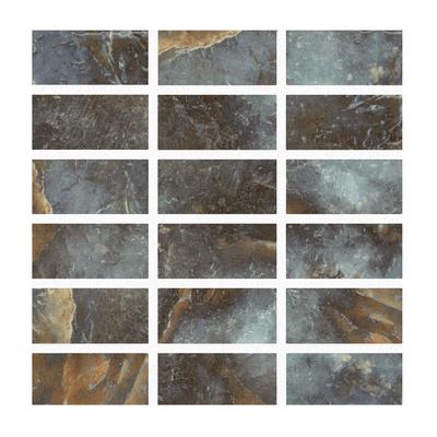 Aquabella Himalaya Nepal 1x2 Porcelain Mosaic 12"x12" Pool Tile