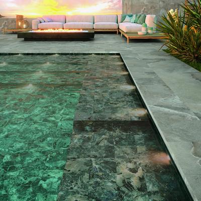 Aquabella Himalaya Nepal 6x6 Porcelain Pool Tile - Hover