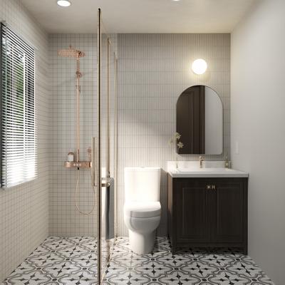 CC Porcelain White Stacked 12x12 Mosaic - Hover