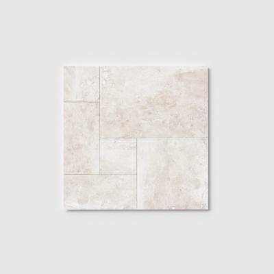 Cordoba Cream (Light/Ivory) Travertine Field Tile French Pattern