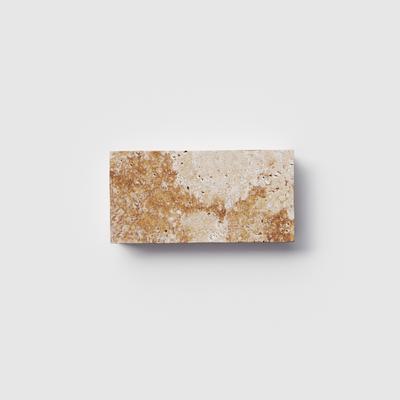 Chocolate Brown (Walnut) Travertine Field Tile 3x6