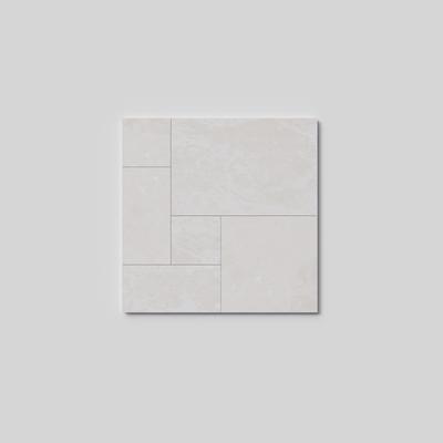 Imperial Platinum Travertine Field Tile French Pattern