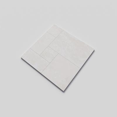 Imperial Platinum Travertine Field Tile French Pattern - Hover