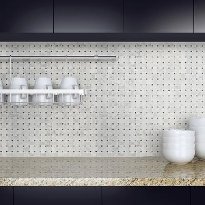 MSI Carrara White Basketweave Honed - Hover