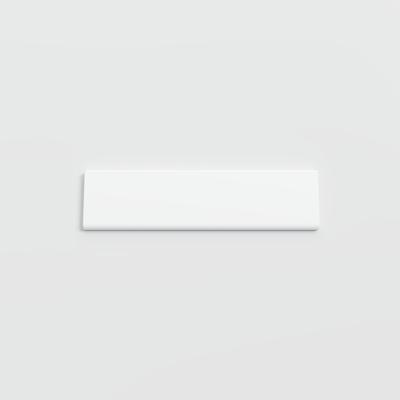 Color Collection Matte White Ice 2x8 Single Bullnose