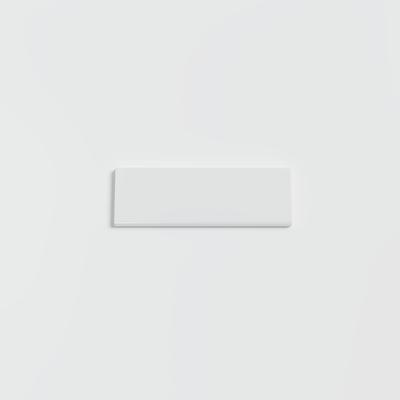 Color Collection Matte White Ice 2x6 Single Bullnose