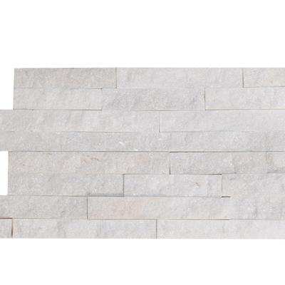 White Splitface Split Face 6x24 Ledger Panel Flats - Hover