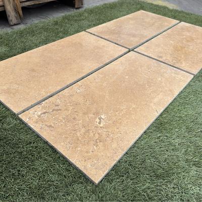 Noce Travertine Split Face 6x24 Ledger Panel Flats