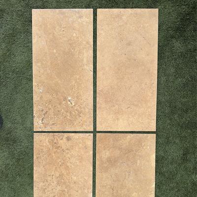 Noce Travertine Split Face 6x24 Ledger Panel Flats - Hover