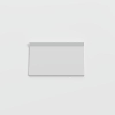 Color Collection Matte Tender Gray 3 3/4 x 6 Cove - Flat Top