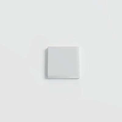 Color Collection Bright Tender Gray 2x2 Single Bullnose Corner