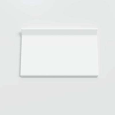 Color Collection Bright White Ice 4x6 Cove - Round Top