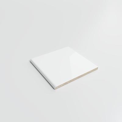 Color Collection Bright White Ice 4-1/4 x 4-1/4 Single Bullnose - Hover