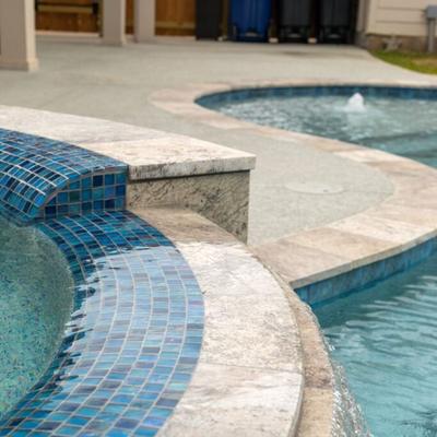 Aquabella Aurora Borealis Mystic 1x1 Glass Mosaic 12"x12" Pool Tile (AB-1112) - Hover